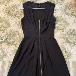 Black Zip-Up Dress